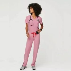 Chalk Pink FIGS scrub set